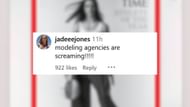 Jade Jones comments on Caitlin Clark's TIME cover